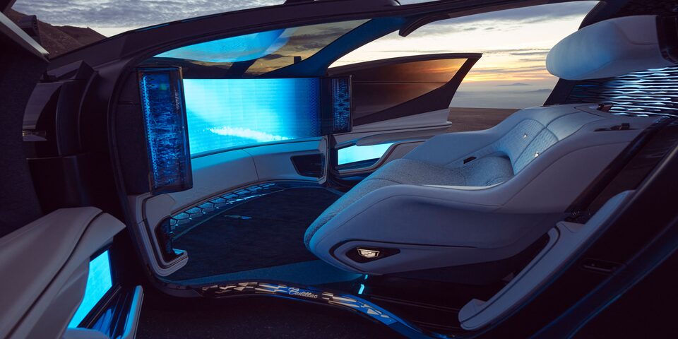 Écran panoramique du Cadillac InnerSpace.