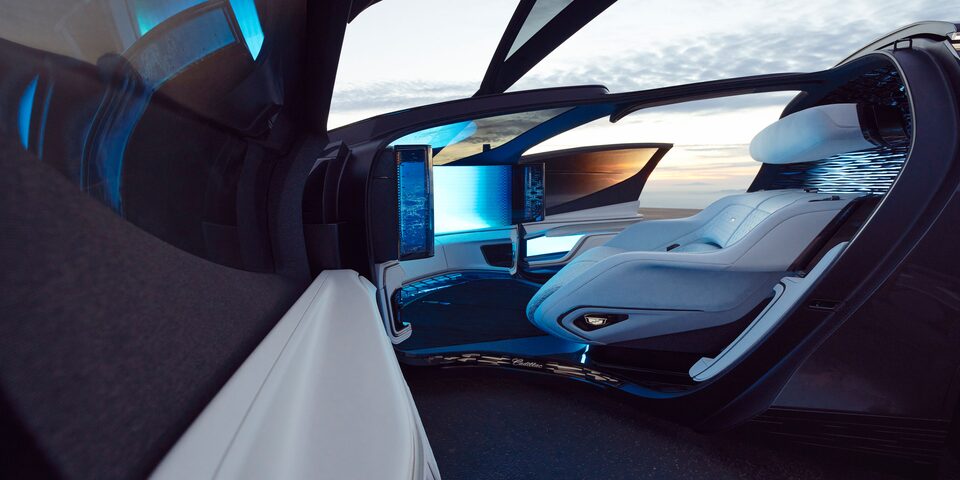 Ambiance à parfums et lumières du Cadillac InnerSpace.