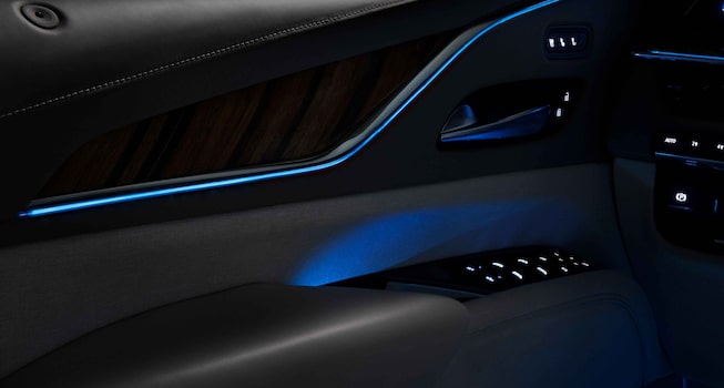 Detail of LED ambient lighting