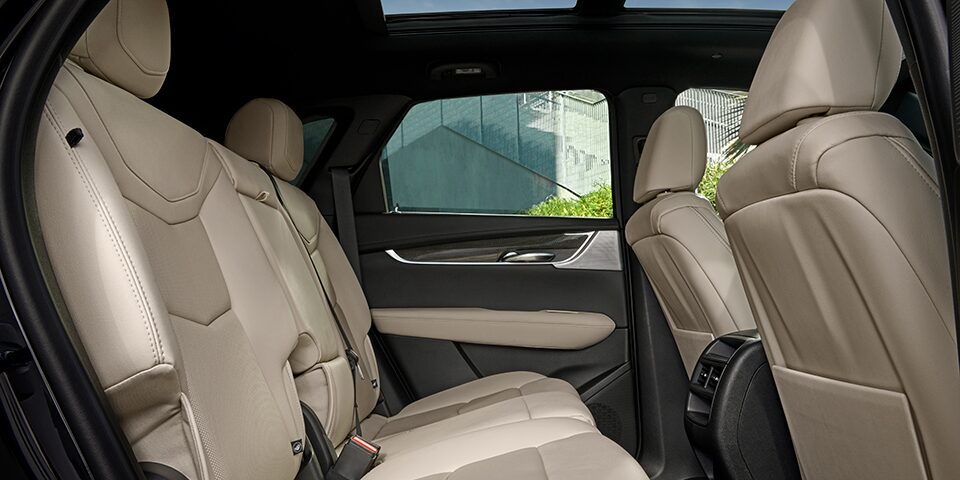 2022 Cadillac XT5 interior featuring sunroof.