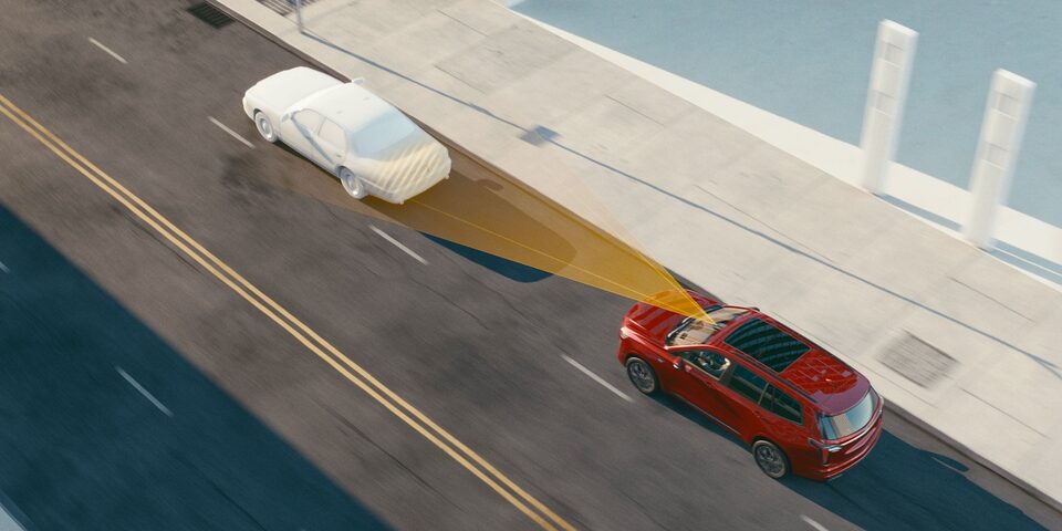 Aide à la vision du Cadillac XT6 2023.