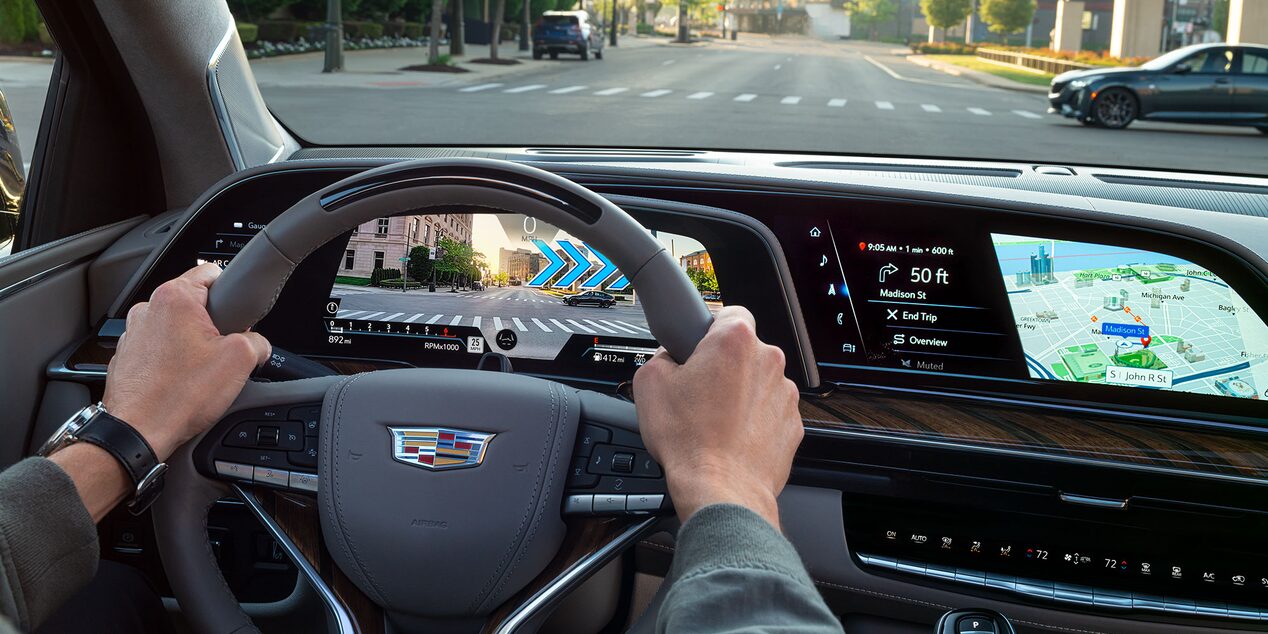 2024 Cadillac Escalade Augmented Reality Navigation.