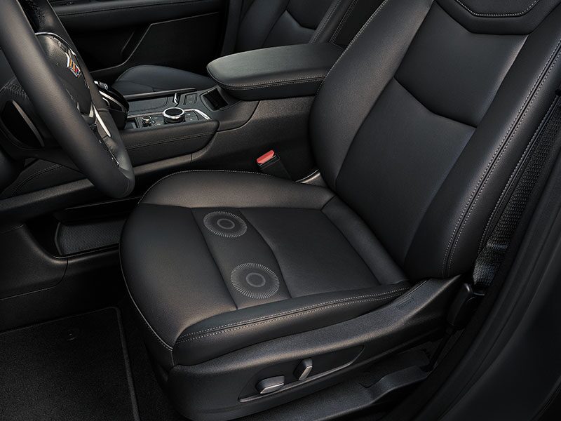 Siège à alerte de sécurité du Cadillac XT5 2024.