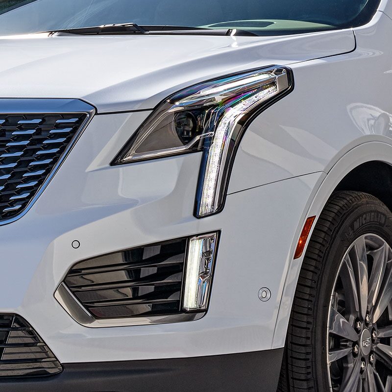 2023 Cadillac XT5 exterior headlamps.