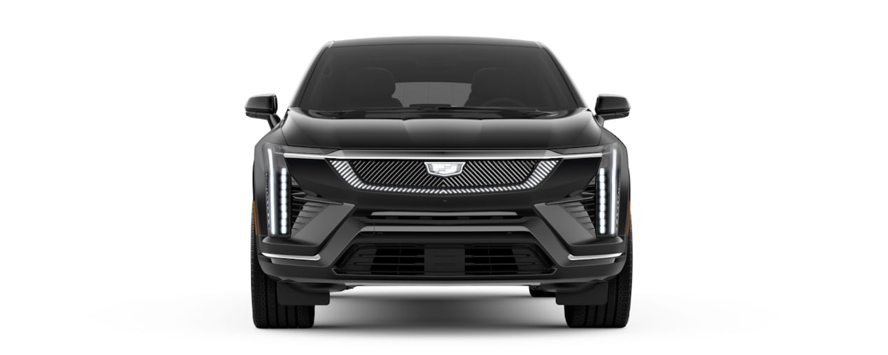 Front view of the 2026 Cadillac OPTIQ electric SUV.