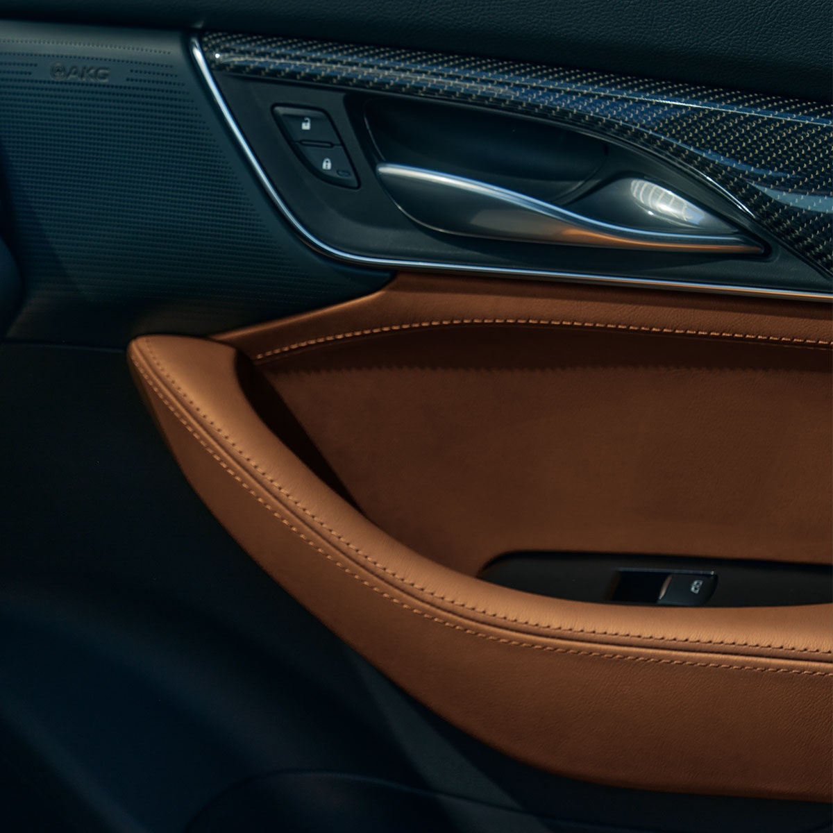 Interior door handle of the 2025 Cadillac CT5.