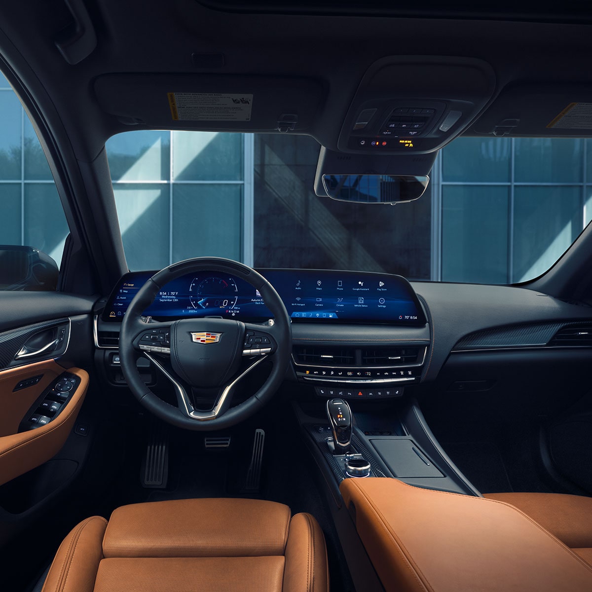 Driver's seat view of the 2025 Cadillac CT5.