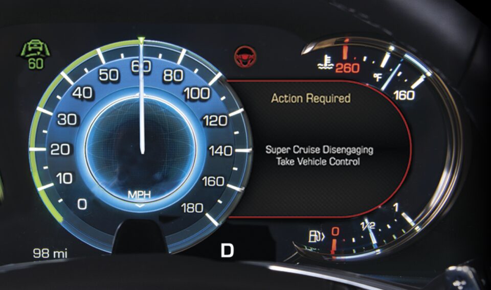 Cadillac Super Cruise : Troisième alerte.