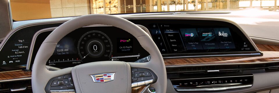 SiriusXM dans une Cadillac.