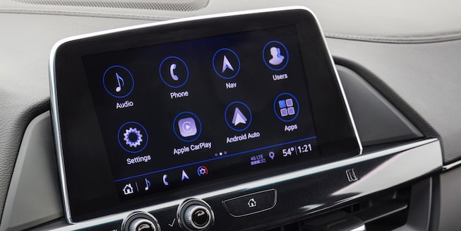 Infotainment System of the 2020 Cadillac CT4 compact luxury sedan.