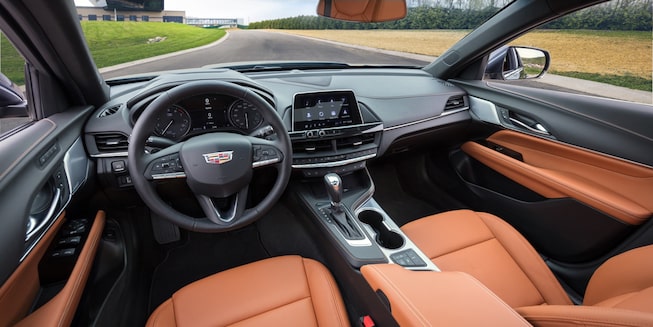Leather interior of the CT4.