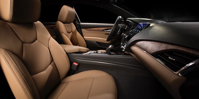 2020 Cadillac CT5 Sedan Front Seat Interior View.
