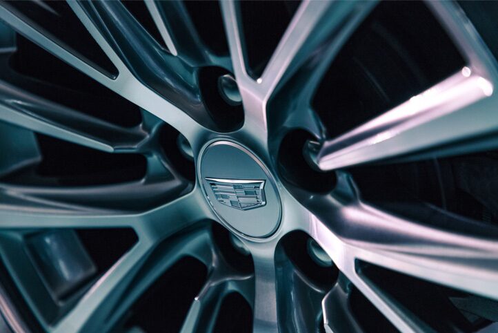 2020 Cadillac CT5 Sedan Alloy Wheel Close-Up View.