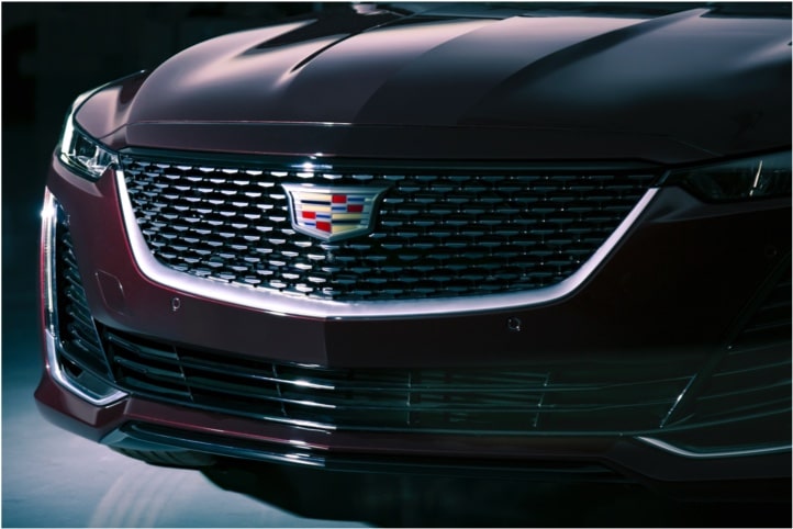 2020 CT5 Luxury Sedan Front Grille Exterior View.