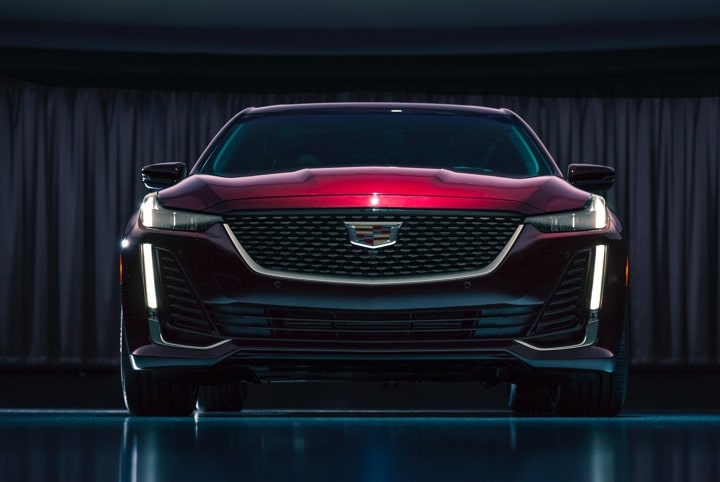 2020 Cadillac CT5 Luxury Sedan Front Exterior Wide View.