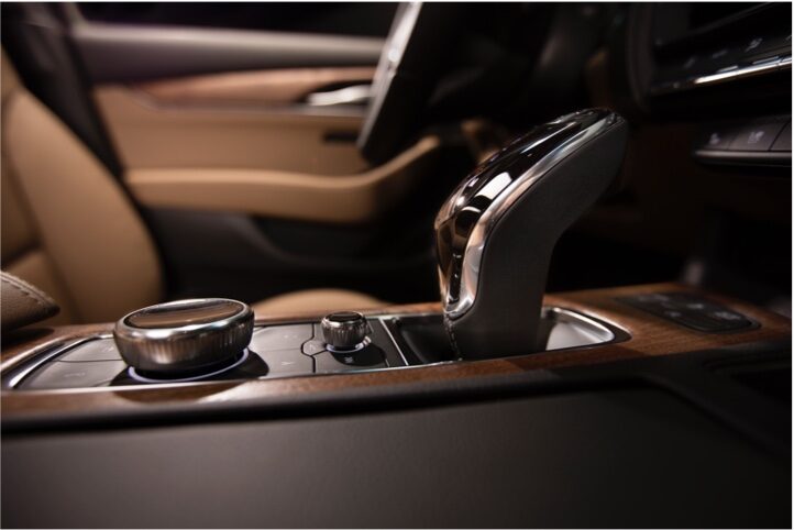 Cadillac CT5 Sedan Control Panel Interior Close-Up.