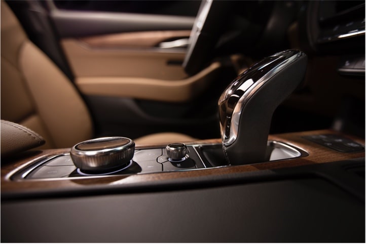 2020 Cadillac CT5 Sedan Control Panel And Electronic Precision Shift Close-Up