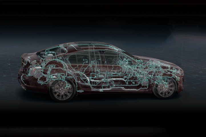 2020 Cadillac CT5 Sedan Internal Wiring.