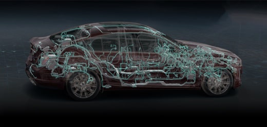 2020 Cadillac CT5 Sedan Internal Wiring.