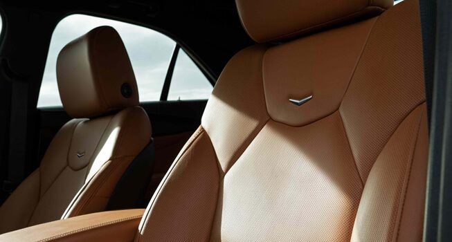 2022 Cadillac CT4 comfortable seating.