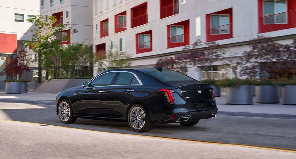 2022 Cadillac CT4 on the road.