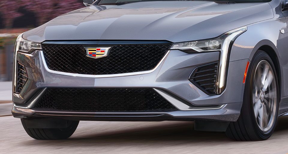 Close-up of the 2022 Cadillac CT4.
