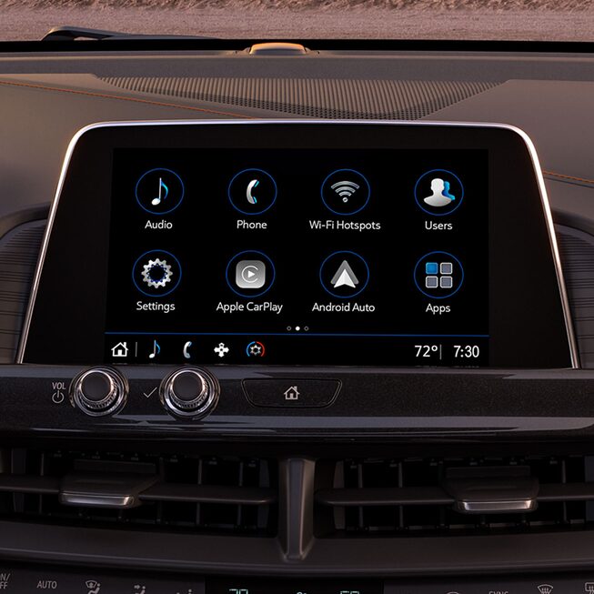 8” DIAGONAL FULL-COLOUR HD INFOTAINMENT SCREEN