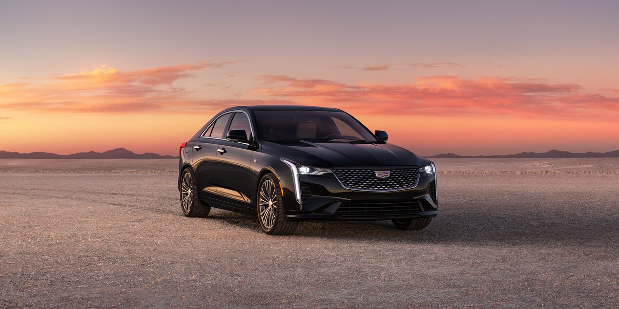 The 2024 Cadillac CT4 compact luxury sedan.