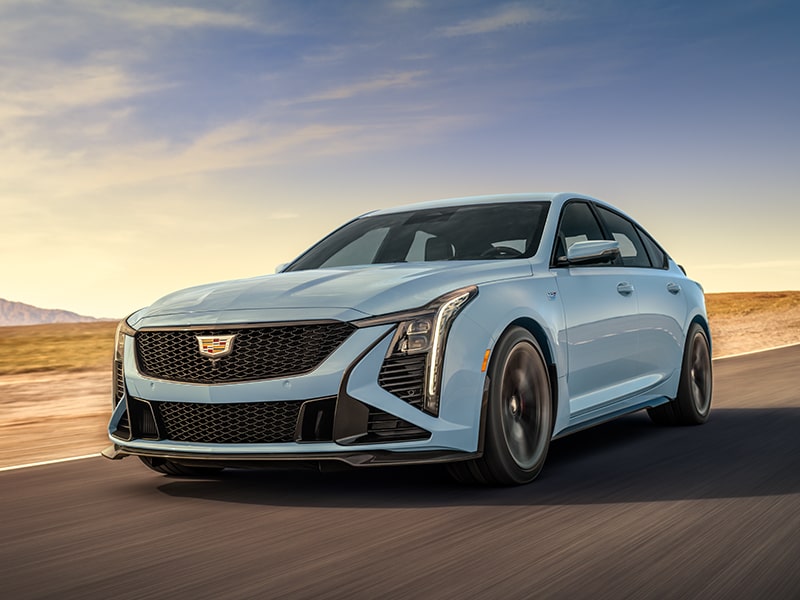 2025 Cadillac CT5-V driving with Magnetic Ride Control.