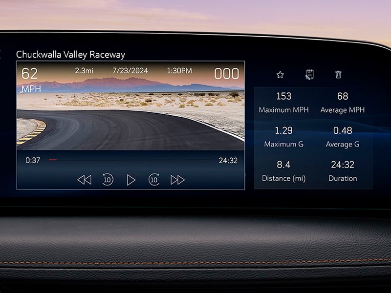 2025 Cadillac CT5-V technology data recorder.