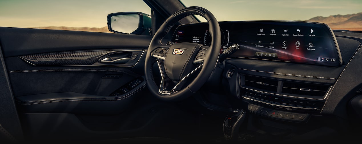 2025 Cadillac CT5-V front interior.