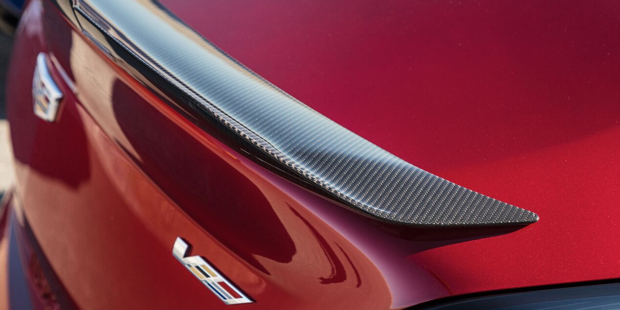 Carbon fibre detailing on the 2023 Cadillac CT4-V
