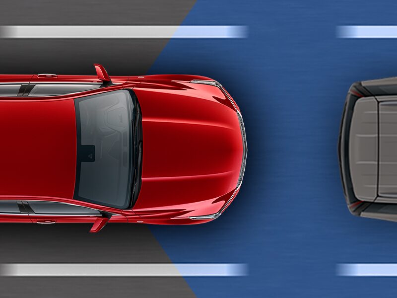 2023 CT4-V compact sport sedan featuring the Automatic Emergency Braking.