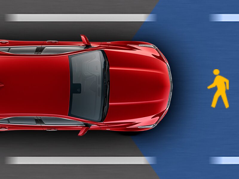 2023 CT4-V compact sport sedan featuring the Front Pedestrian Braking.