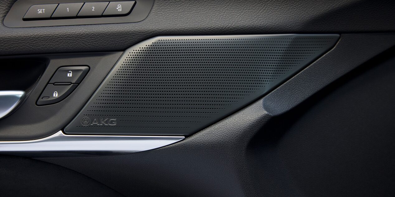 2023 Cadillac CT4-V compact sport sedan featuring premium audio system.