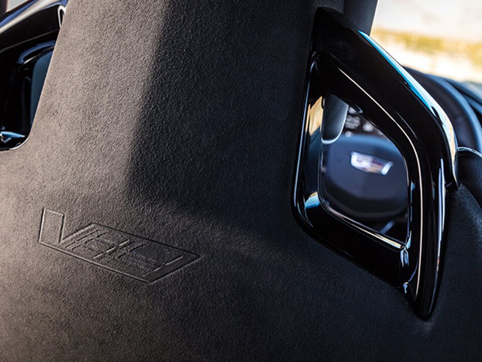 Cadillac V-Series Sueded-Microfiber Seats.