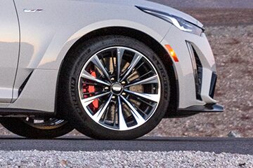 2022 Cadillac CT5-V Performance Tires Wide View.