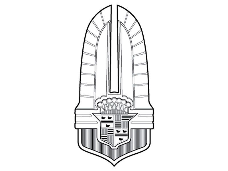 Logo Cadillac de 1941.