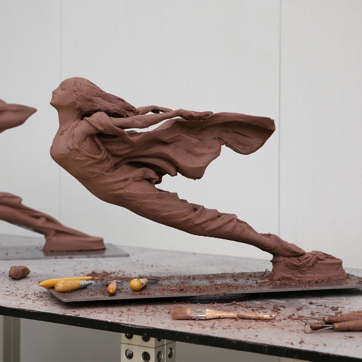 Newly complete Cadillac Goddess sculpture for the 2023 Cadillac CELESTIQ.