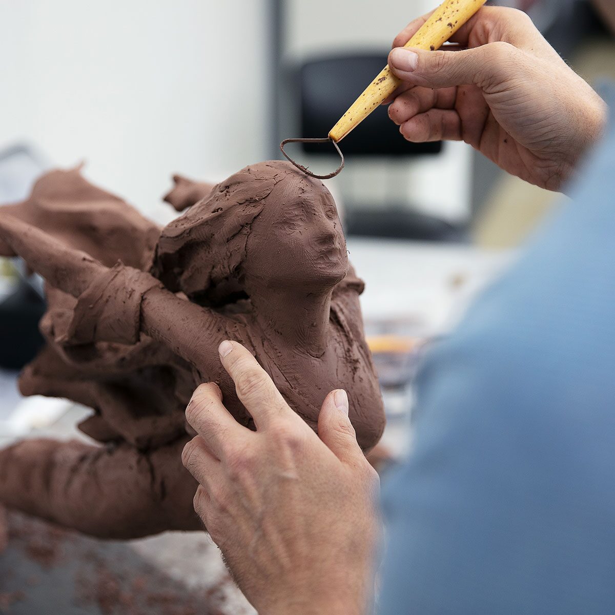 Sculpting the face of the Cadillac Goddess for the 2023 Cadillac CELESTIQ.