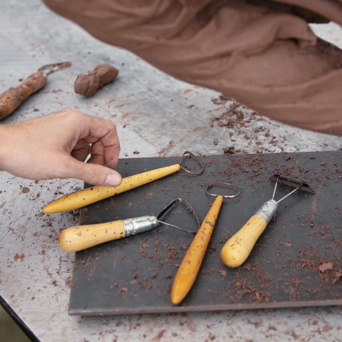 Sculpture tools for sculpting the Cadillac Goddess for the 2023 Cadillac CELESTIQ.