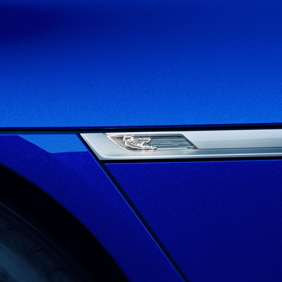 Cadillac Goddess insignia as a 2023 Cadillac CELESTIQ charge port icon.