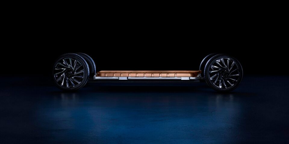 Plateforme de batterie Ultium du Cadillac LYRIQ 2024.
