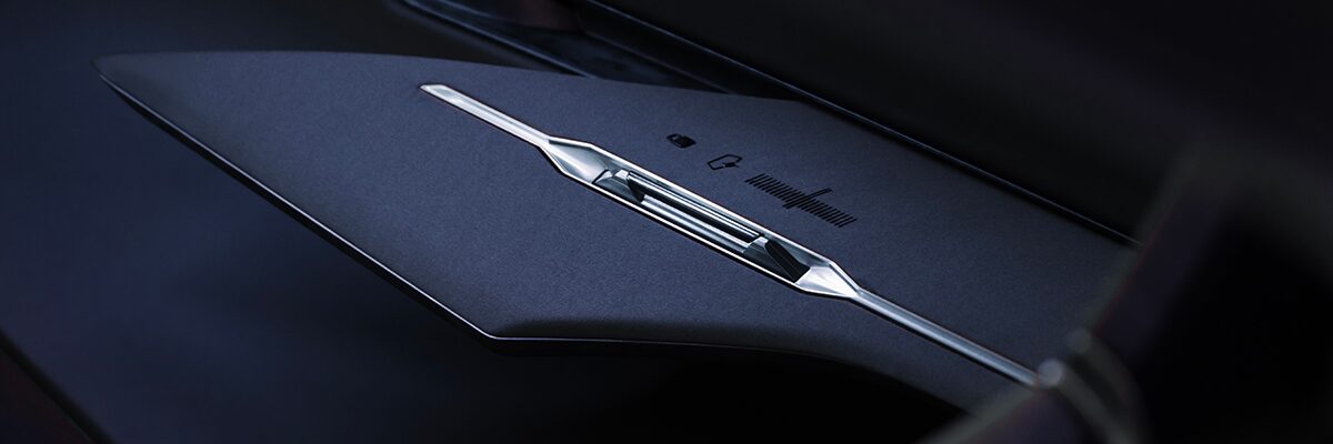 Close up view of the premium materials used on the Cadillac Opulent Velocity.