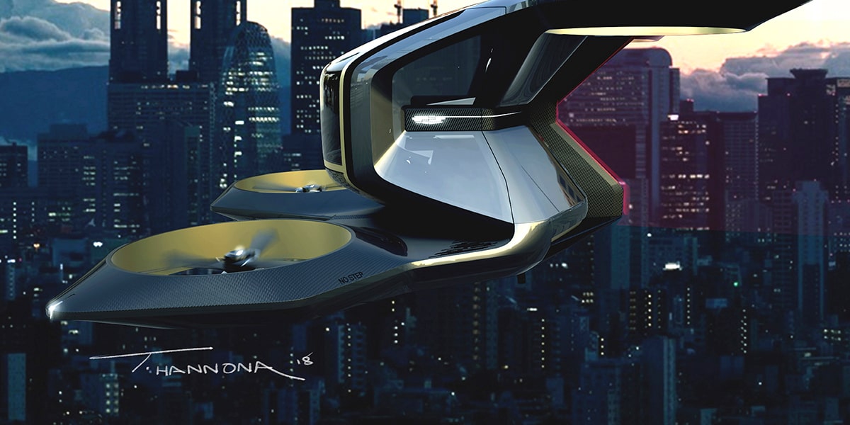 Concept art of a Cadillac PersonalSpace Autonomous EV.