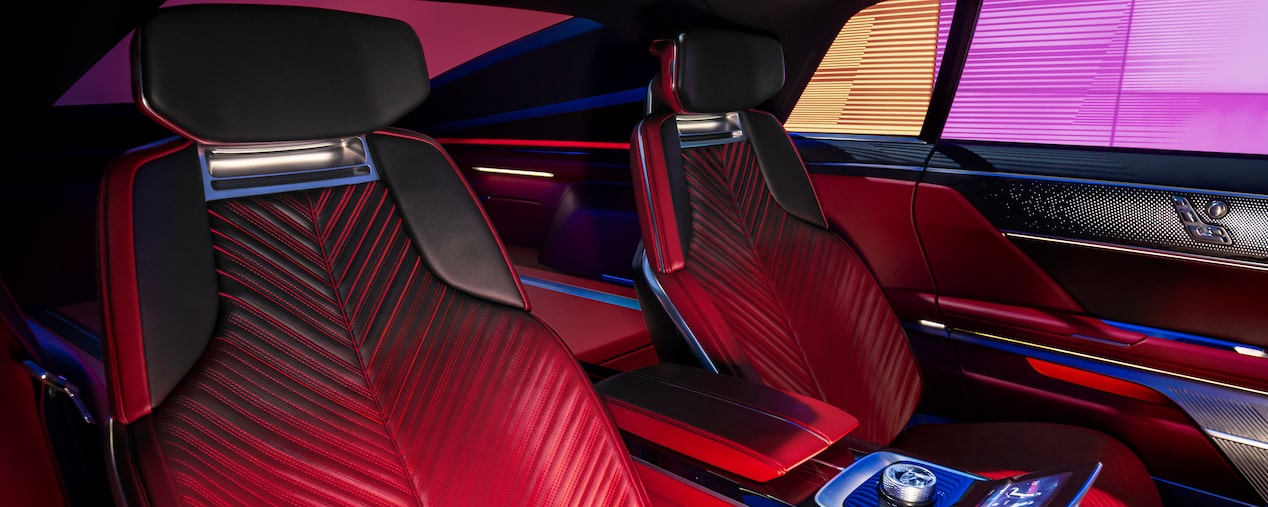Luxurious and comfortable interiors of the Cadillac CELESTIQ.