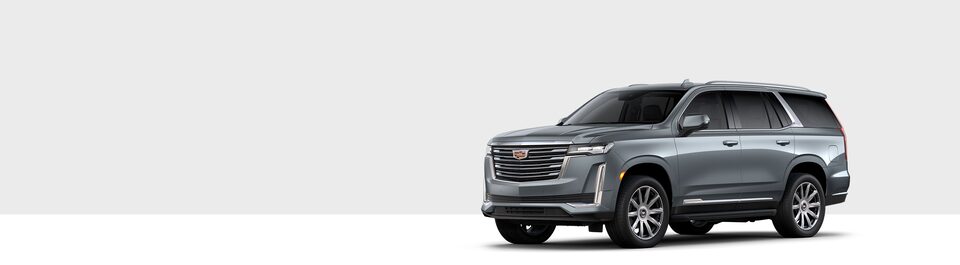 Modèle Cadillac Escalade — Intérieur noir jais et auburn foncé.