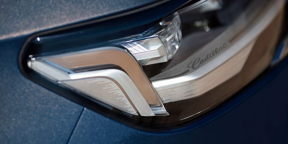 Headlamps of the 2023 Escalade.
