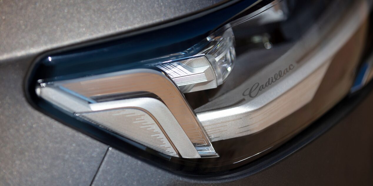 2023 Escalade front headlamps.