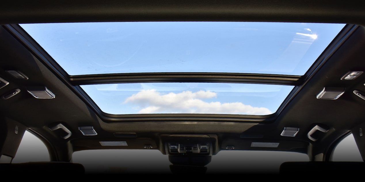 2023 Cadillac Escalade interior sunroof.